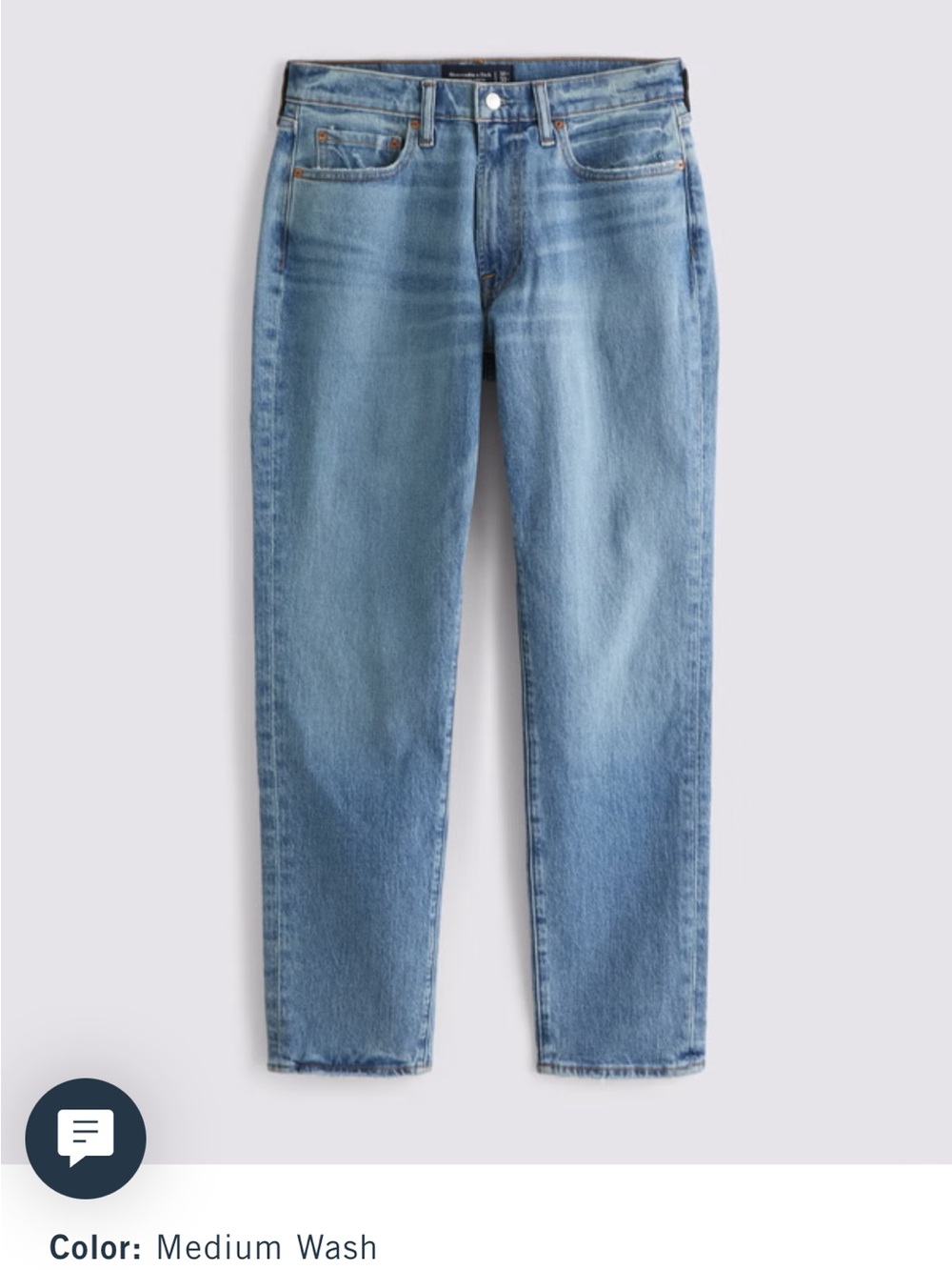 Abercrombie & Fitch Medium Wash Men’s Straight Jeans